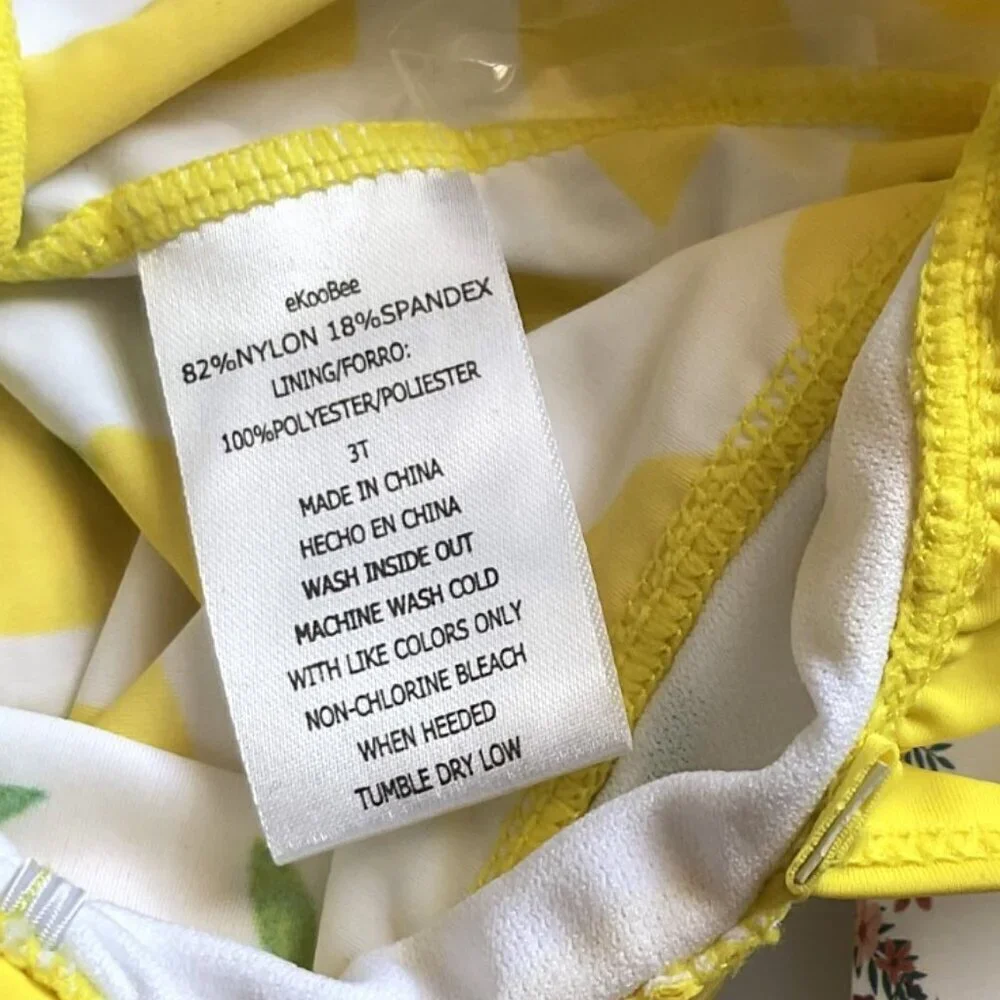 LEMON SWIMSUIT TANKINI 2 PIECE SWIMSUIR
